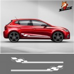 Car Sticker Car Vinyl Side Stripes Skirt Graphics Auto Stickers Decal Gloss Auto Side for Seat Leon Ateca Exeo Altea Arona Mii